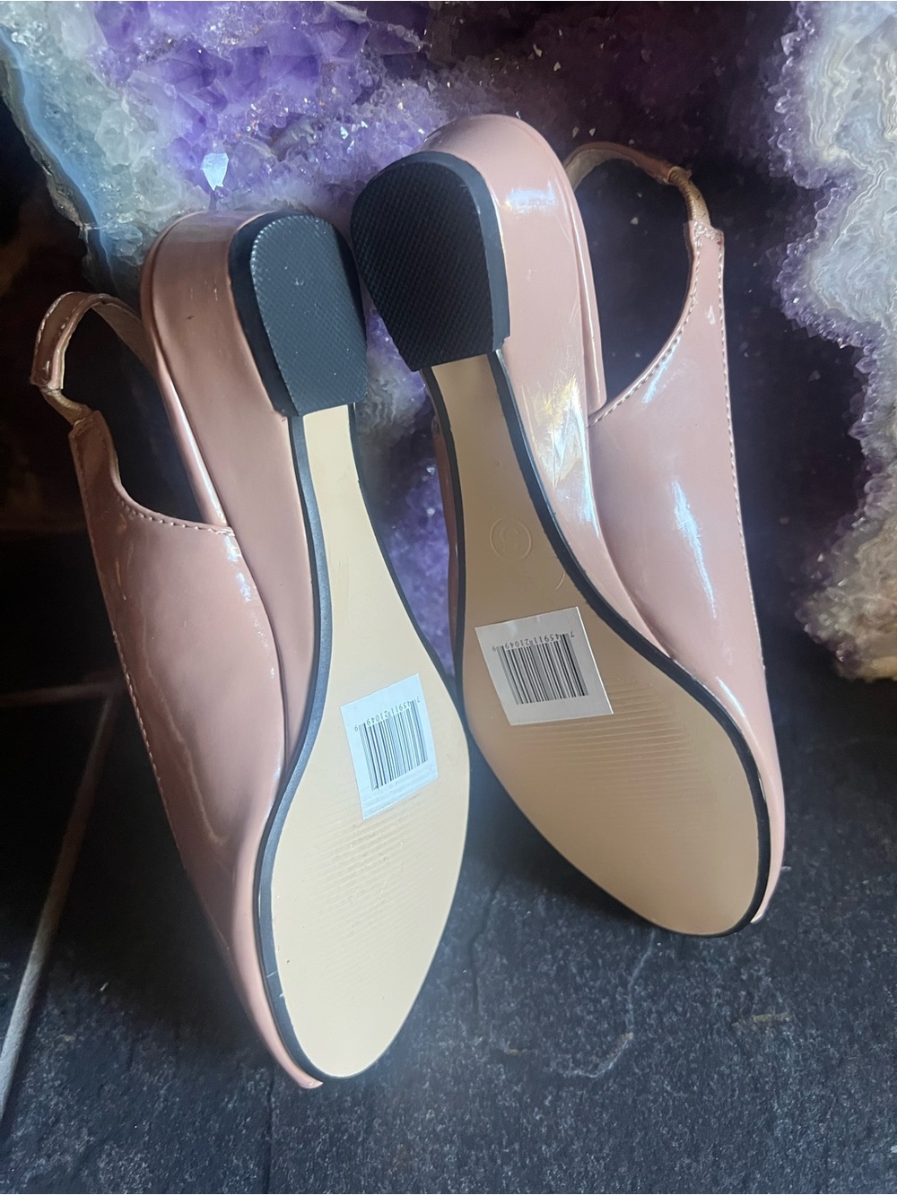 Women’s Peep-Toe Slingback Pumps in Light Pink size 5 - Picture 6 of 7